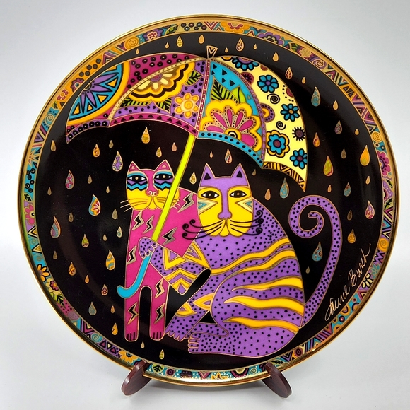 laurel burch cat plates franklin mint
